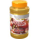 Acerola Star dietary supplement bottle with 60 chewable tablets rich in vitamin C and antioxidants