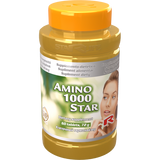 Amino 1000 Star dietary supplement bottle with 60 tablets supporting vitamin C and collagen production