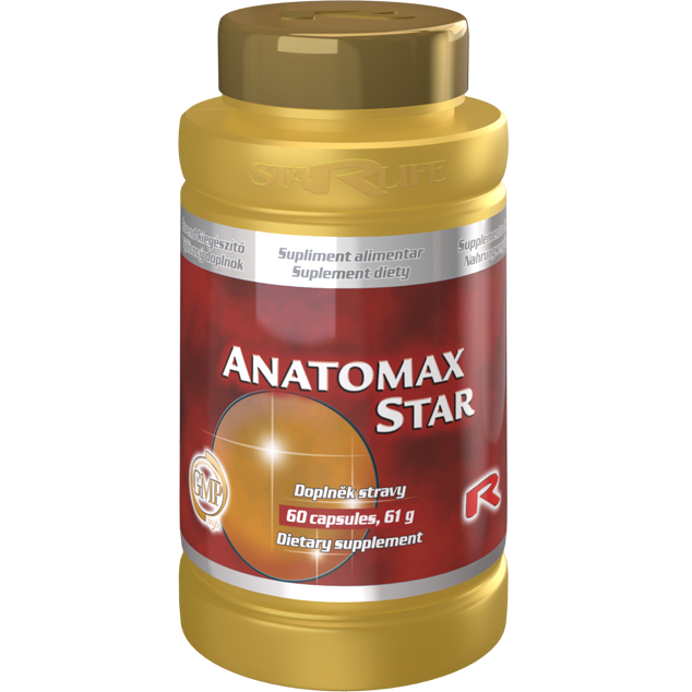 Anatomax Star dietary supplement bottle with 60 capsules for natural anti-inflammatory and immune support