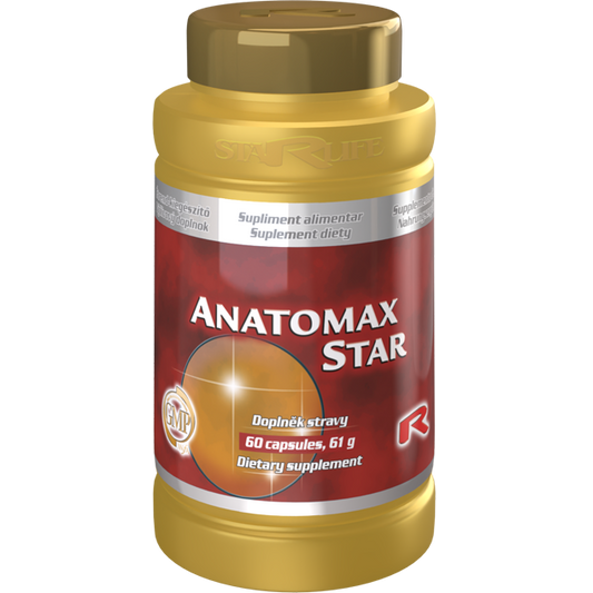 Anatomax Star dietary supplement bottle with 60 capsules for natural anti-inflammatory and immune support