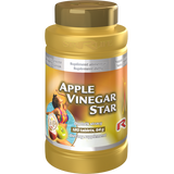Apple Vinegar Star dietary supplement bottle with 120 tablets promoting digestion and metabolism support