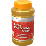 Beta Carotene Star dietary supplement bottle with 60 softgels for immune and skin health
