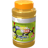 Biotin Star dietary supplement bottle with 60 tablets for skin, hair, and metabolism support
