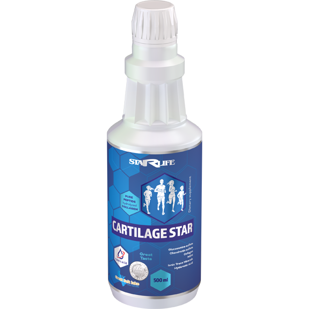 Cartilage Star 500ml supplement bottle for joint, cartilage, and connective tissue support with glucosamine and collagen