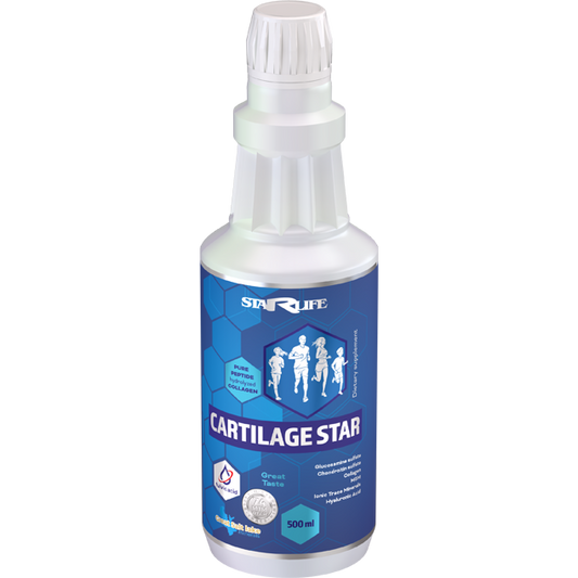 Cartilage Star 500ml supplement bottle for joint, cartilage, and connective tissue support with glucosamine and collagen