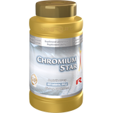 Chromium Star dietary supplement bottle with 120 tablets supporting blood sugar and metabolism balance