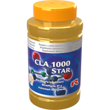 CLA 1000 Star dietary supplement with conjugated linoleic acid for fat degradation and muscle support, 60 softgels