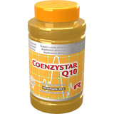 Coenzystar Q10 dietary supplement bottle with 60 softgels for antioxidant support and cardiovascular health