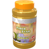 Fiber Star herbal fiber supplement bottle with 60 capsules for digestive health and cleansing
