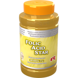 Folic Acid Star dietary supplement bottle with 120 tablets for immune and cell support