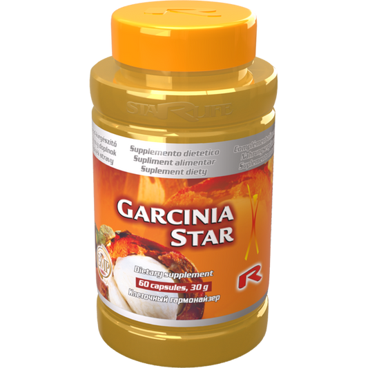 Garcinia Star weight loss dietary supplement bottle with 60 capsules