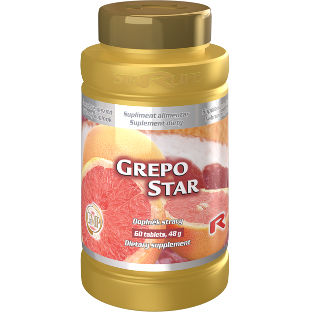 Grepo Star dietary supplement with grapefruit seed extract for Yeast – Candida albicans support, 60 tablets