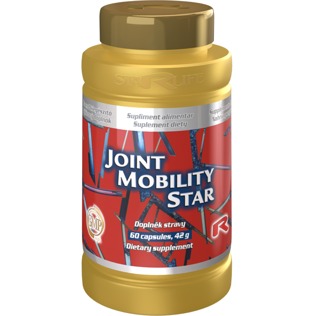 Joint Mobility Star dietary supplement with flax-seed for healthy joint function and mobility, 60 capsules