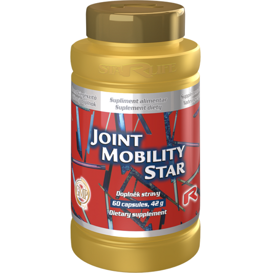 Joint Mobility Star dietary supplement with flax-seed for healthy joint function and mobility, 60 capsules