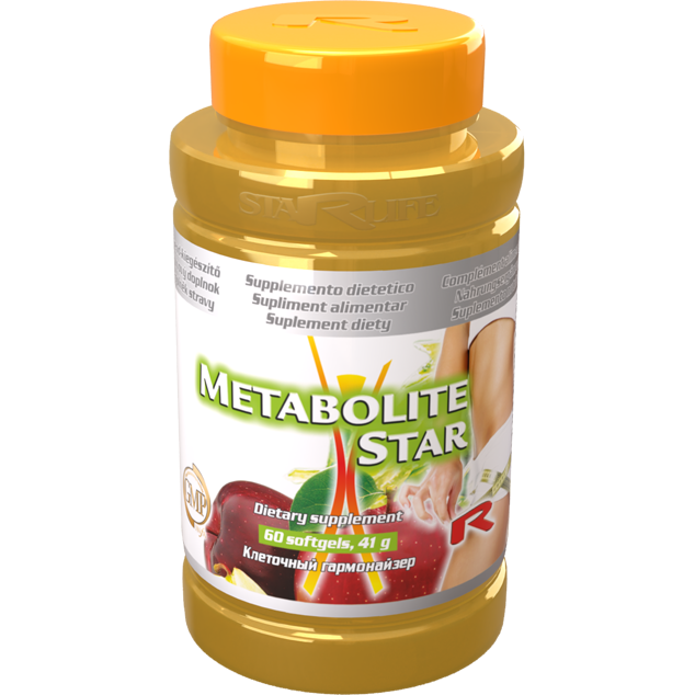 Metabolite Star dietary supplement bottle with 60 softgels for cognitive and metabolic support