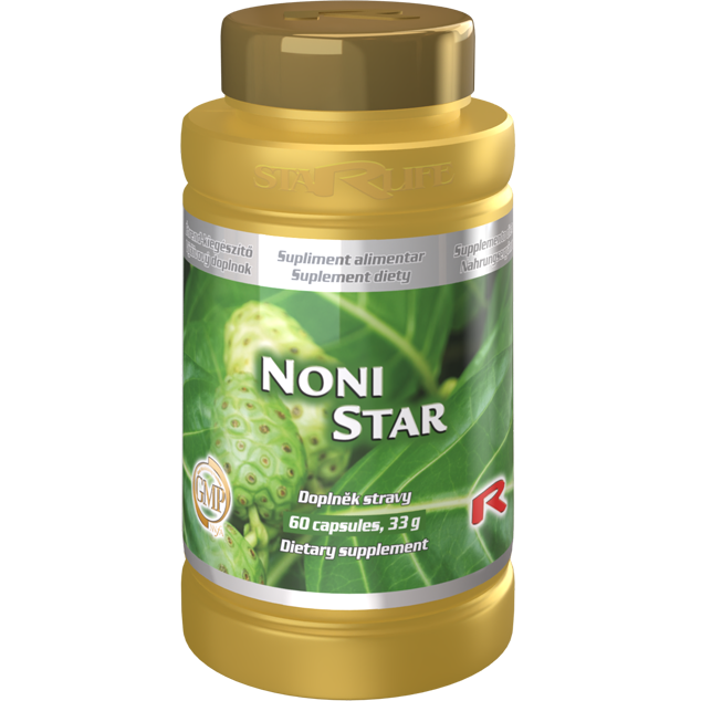 Noni Star dietary supplement with Morinda citrifolia, 60 capsules for immune and hormonal support