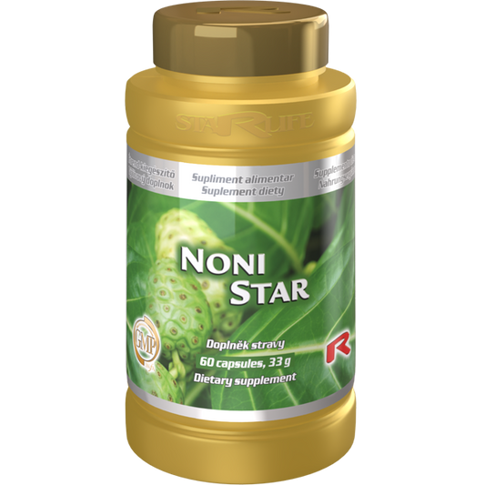 Noni Star dietary supplement with Morinda citrifolia, 60 capsules for immune and hormonal support
