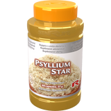 Psyllium Star dietary supplement bottle with 60 capsules for digestive health and constipation relief