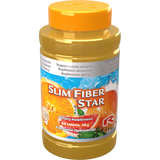 Slim Fiber Star dietary supplement bottle with orange and citrus fiber blend for digestion and weight control, 60 tablets
