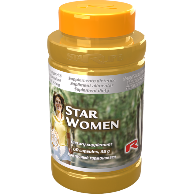 Star Women dietary supplement capsules for menopause hormone balance and menstrual relief, 60 count