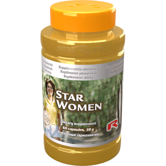 Star Women dietary supplement capsules for menopause hormone balance and menstrual relief, 60 count