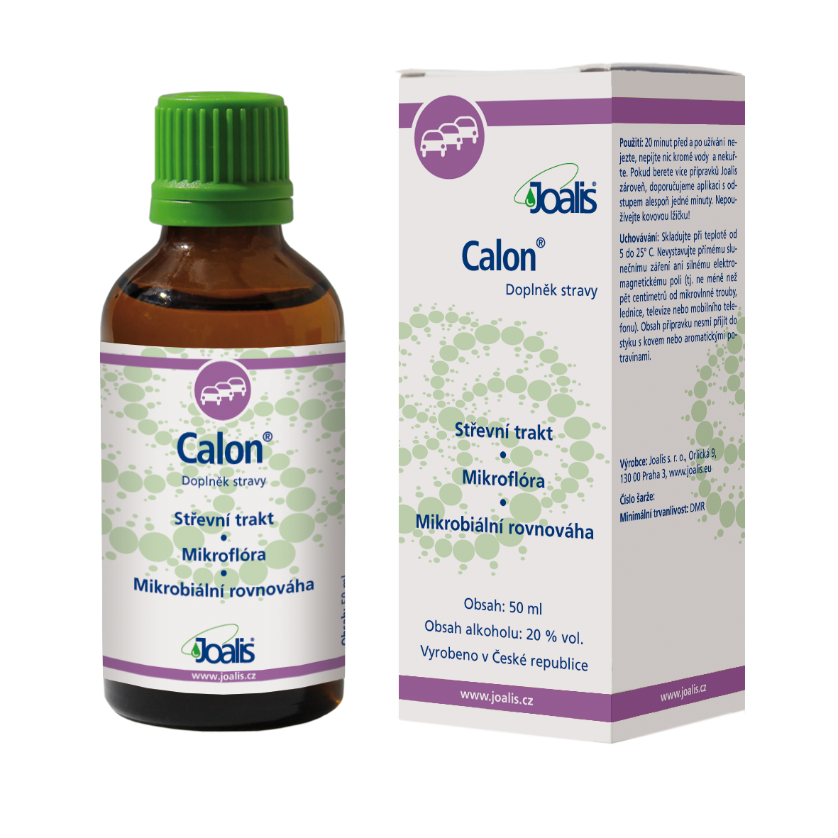 Calon 50ml intestinal cleansing supplement for gut health and microbial balance