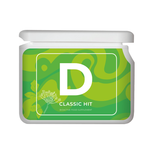 Vision Project V-D detox supplement container with green label and white cap