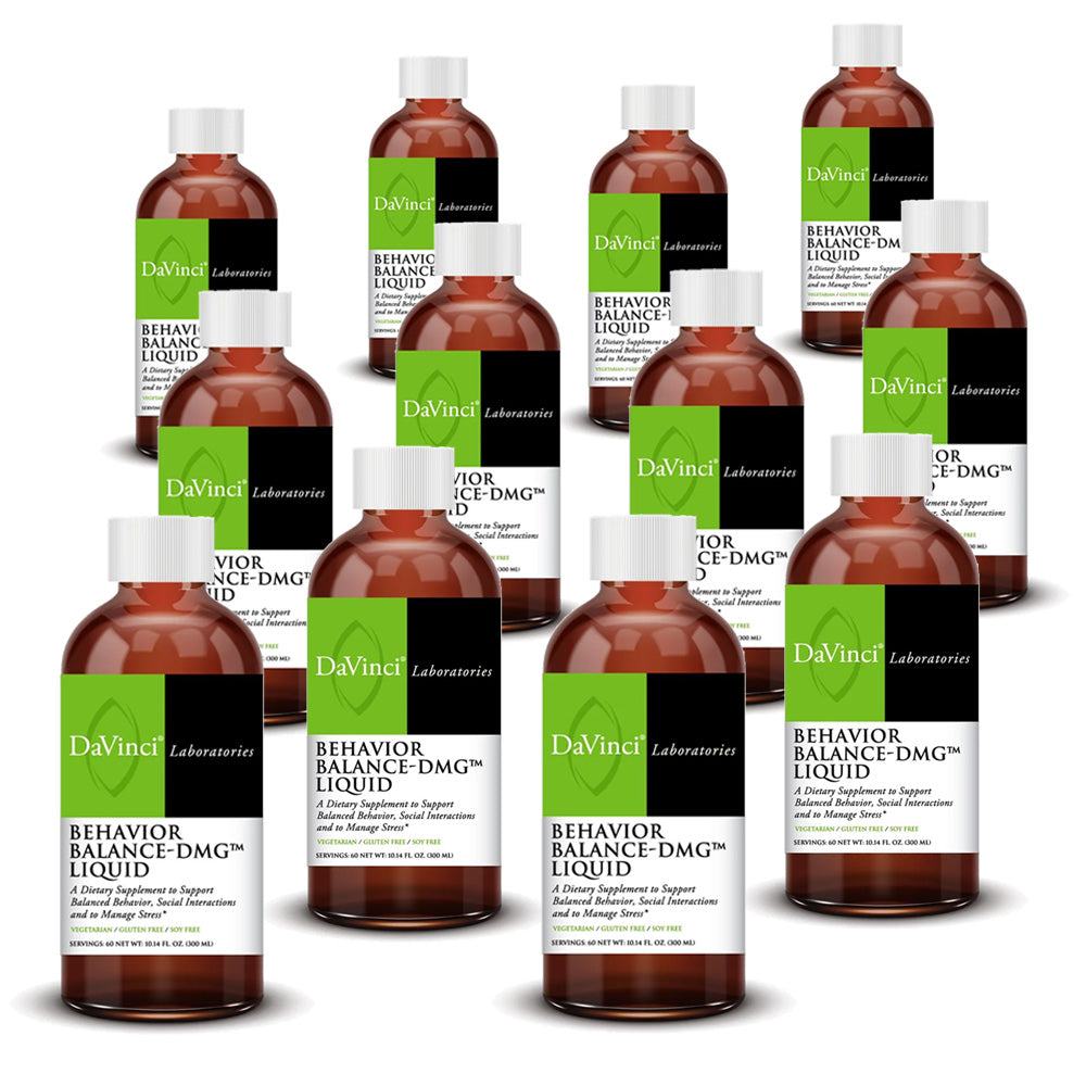 Behavior Balance-DMG liquid 12 pack dietary supplement for behavior, social skills, stress, and immune support