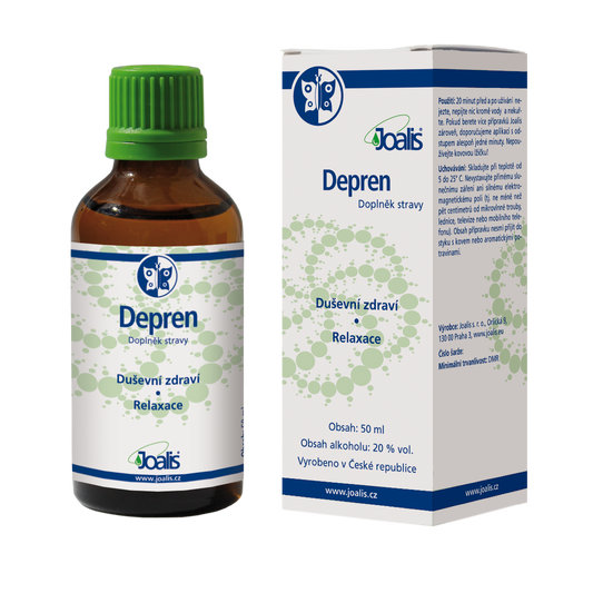 Depren 50ml Joalis dietary supplement for psyche, mental health, and relaxation with herbal extracts and 20% ethanol