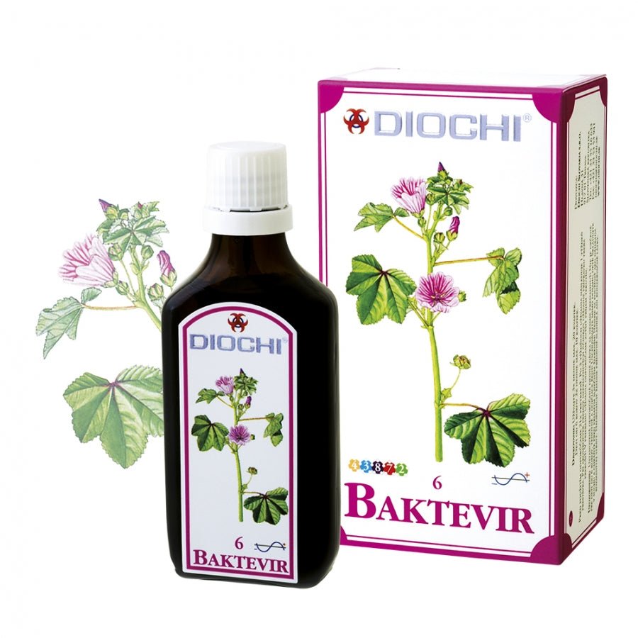 Baktevir 50ml natural dietary supplement supporting respiratory system with plant extracts and essential oils