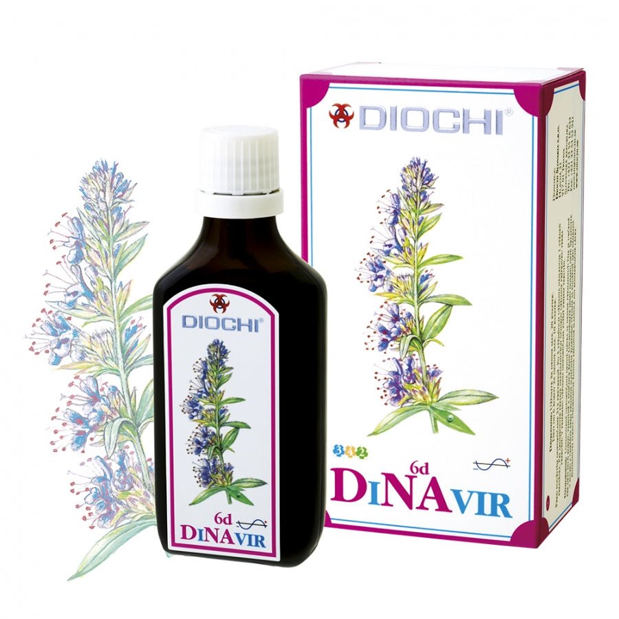 DiNAvir 50 ml natural dietary supplement with hyssop and essential oils supporting respiratory and immune system health