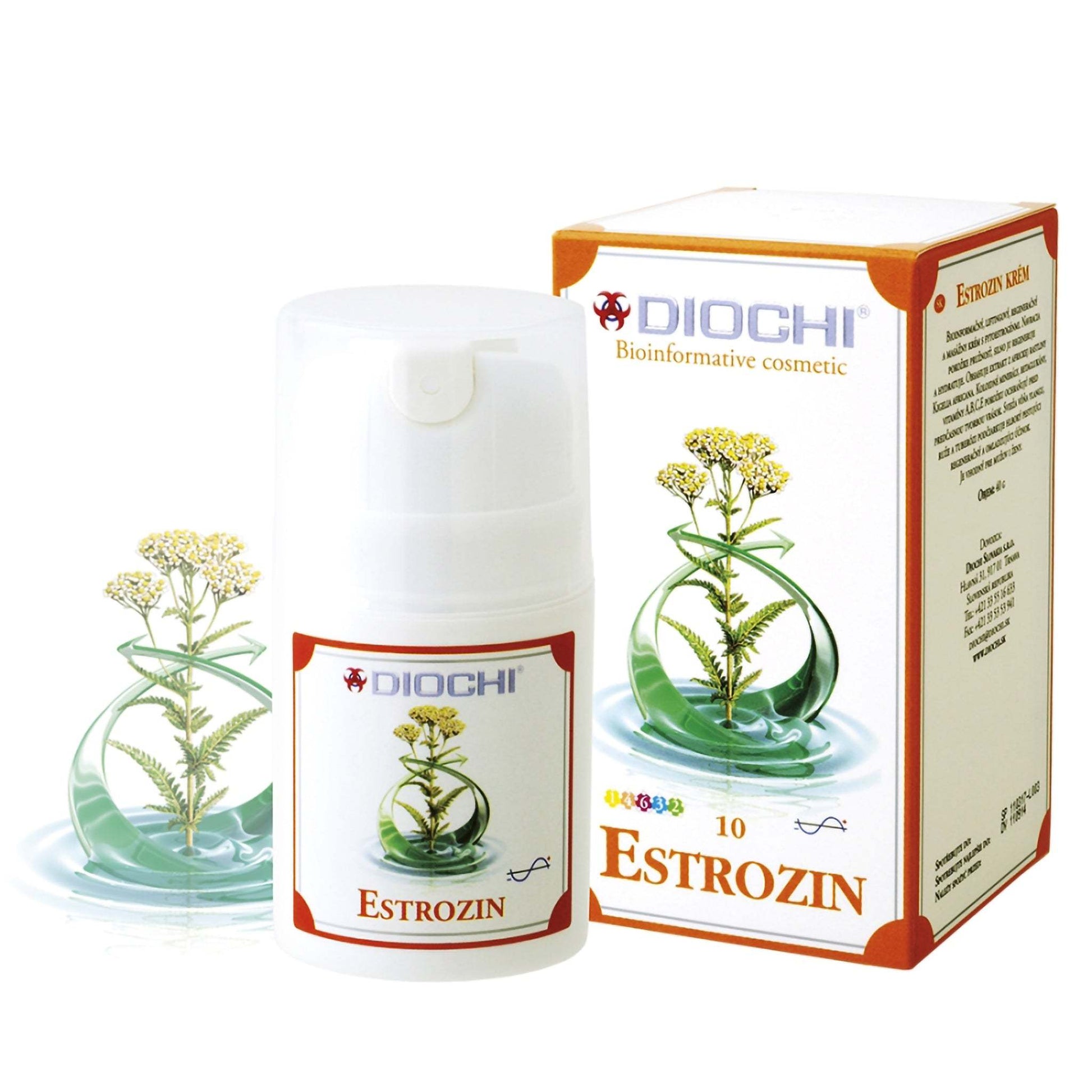 Estrozin lifting cream with ozonized oils and phytoestrogens for skin regeneration and anti-aging, 50 ml