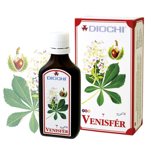 Venisfér 50 ml natural supplement for blood pressure and vascular system support with plant extracts and essential oils