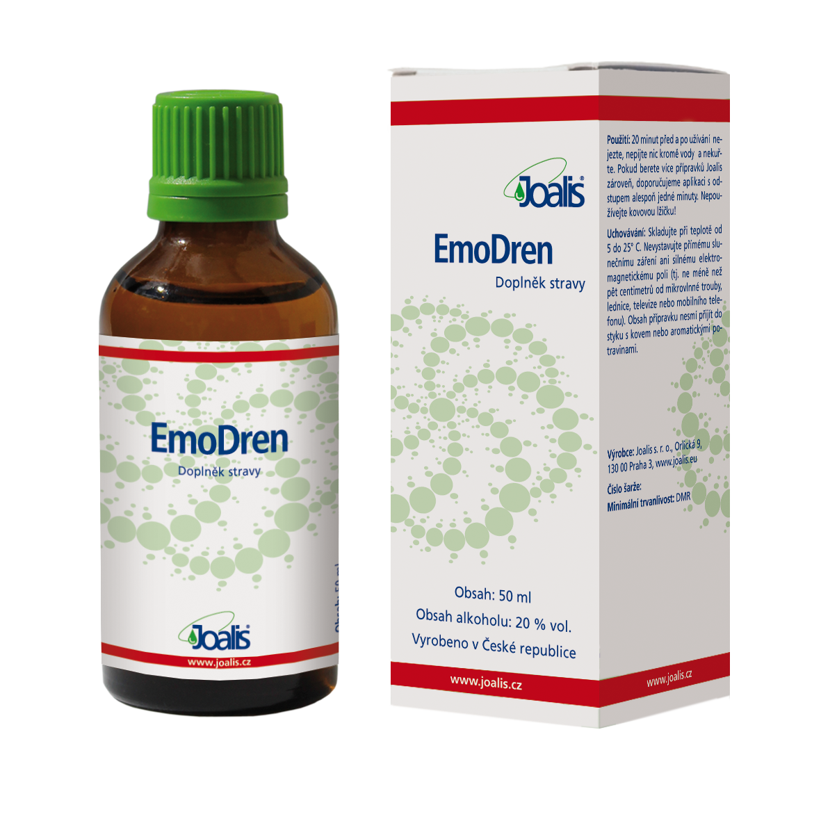 EmoDren 50ml dietary supplement for emotional brain support with plant extracts and vitamin B12