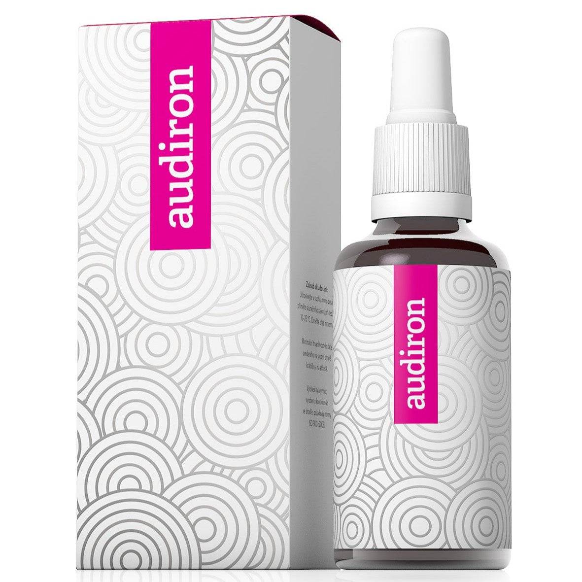 Audiron 30ml herbal ear and hearing problems remedy with anti-inflammatory and antiviral effects