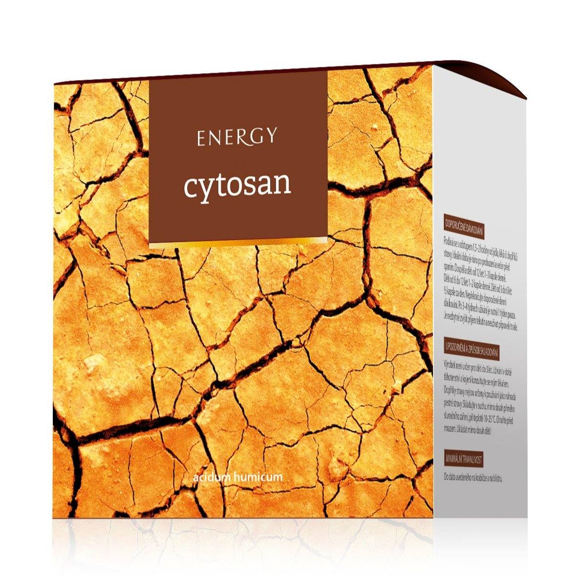 Cytosan supplement box with humates for body cleaning, digestion, and liver support