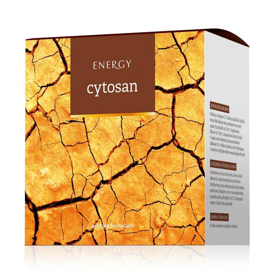 Cytosan supplement box with humates for body cleaning, digestion, and liver support