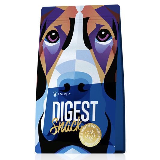 Digest supplement for dog with turkey meat and herbs in 100g pack