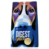 Digest supplement for dog with turkey meat and herbs in 100g pack