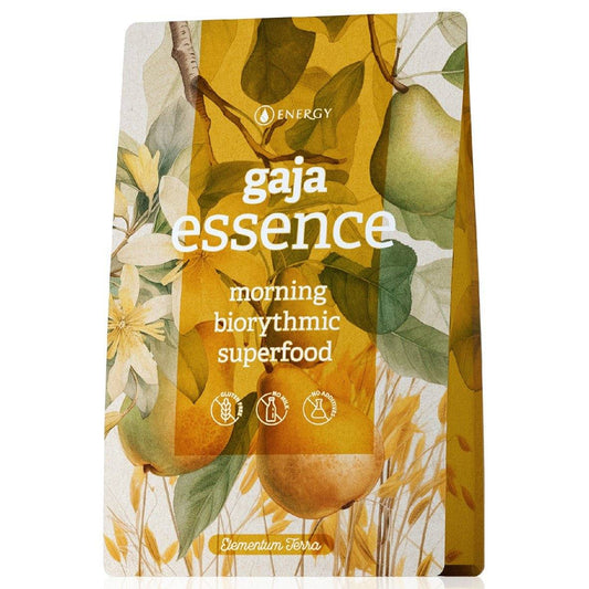 Gaja Essence bio rhythmic superfood porridge with natural ingredients for digestion and energy support, 420g packaging