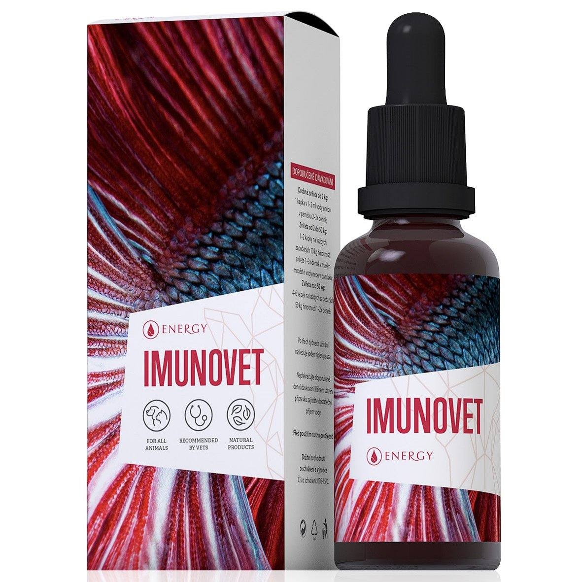 Imunovet 30ml natural herbal concentrate for dog immunity and wound healing