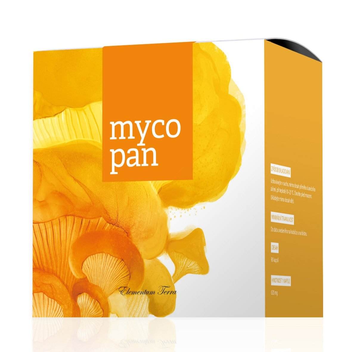 Mycopan natural food supplement with mushrooms extracts and herbal complex capsules for spleen and stomach support