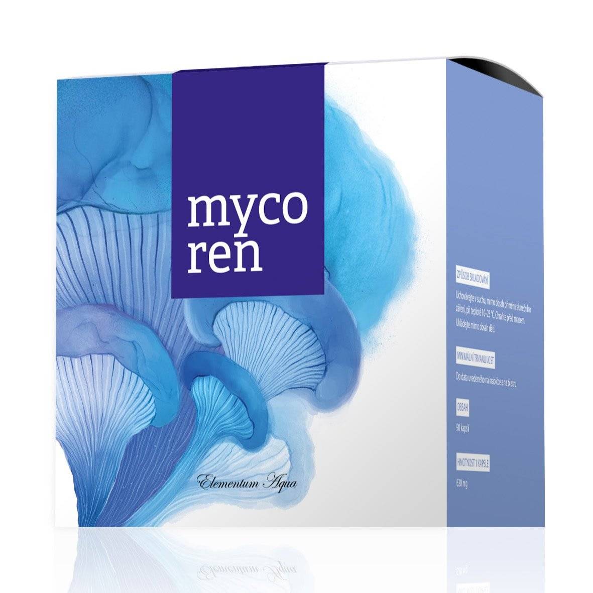 Mycoren natural food supplement with rare mushrooms extracts capsules for kidney and bladder support
