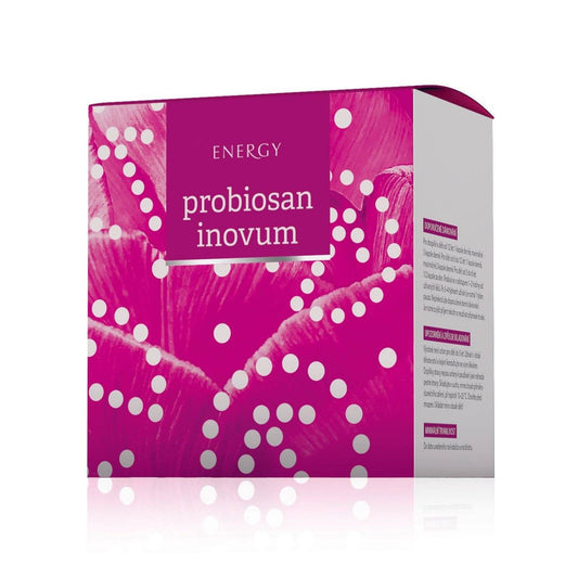 Probiosan Inovum probiotic complex supplement with inulin, colostrum, oyster mushroom, 60 capsules packaging