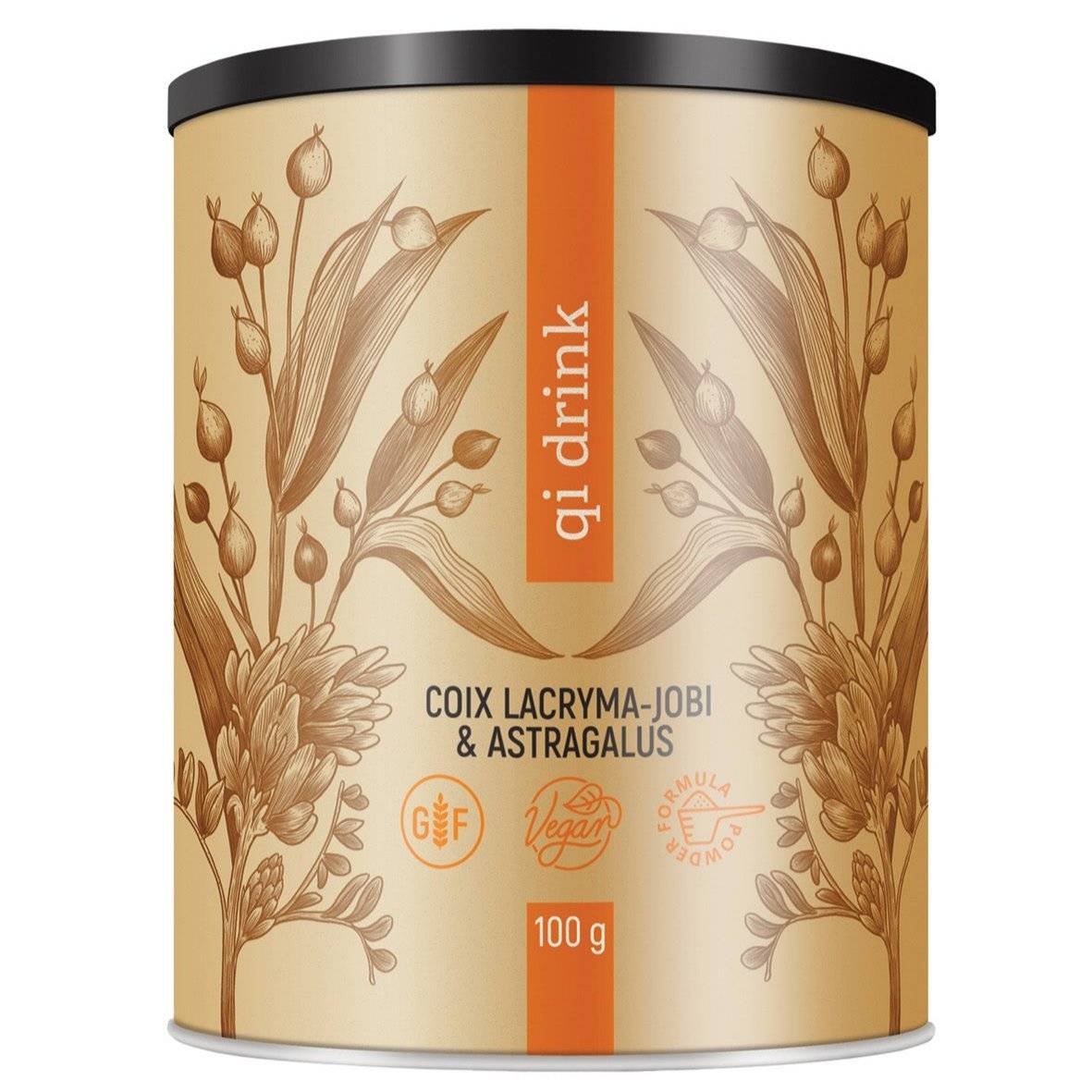 Qi drink powder 100g with Coix lacryma-jobi and astragalus for fatigue relief and energy boost