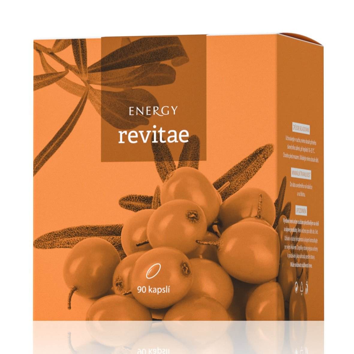 Revitae natural dietary supplement capsules supporting nervous system, mental performance, stress relief, and vitality with ginseng and vitamins, 90 cps.