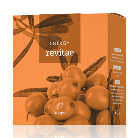 Revitae natural dietary supplement capsules supporting nervous system, mental performance, stress relief, and vitality with ginseng and vitamins, 90 cps.