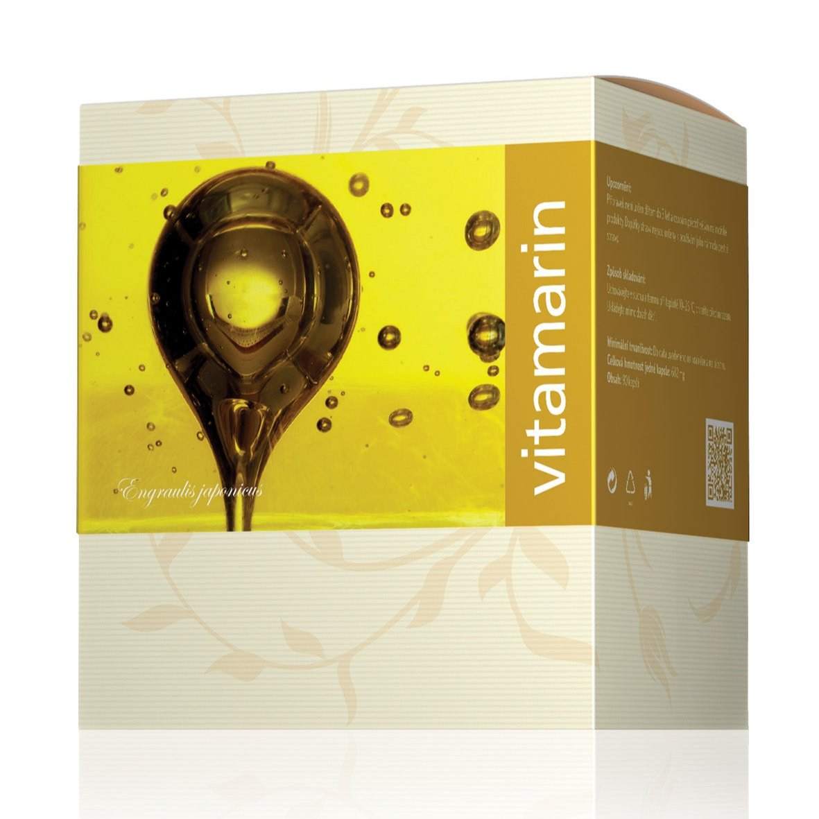 Vitamarin 90 capsules natural fish oil supplement with optimal EPA/DHA ratio for heart, brain, and fetal development support