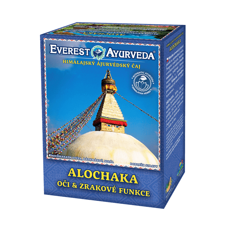 Everest Ayurveda Alochaka herbal tea for eyes and visual function 100g packaging box