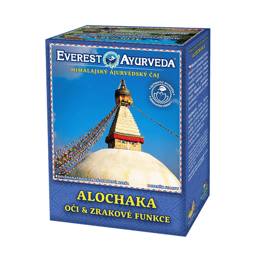 Everest Ayurveda Alochaka herbal tea for eyes and visual function 100g packaging box